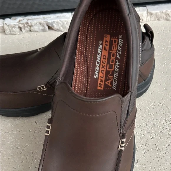 Skechers Men's Dark Brown Slip-On Loafers - Picture 2 of 4